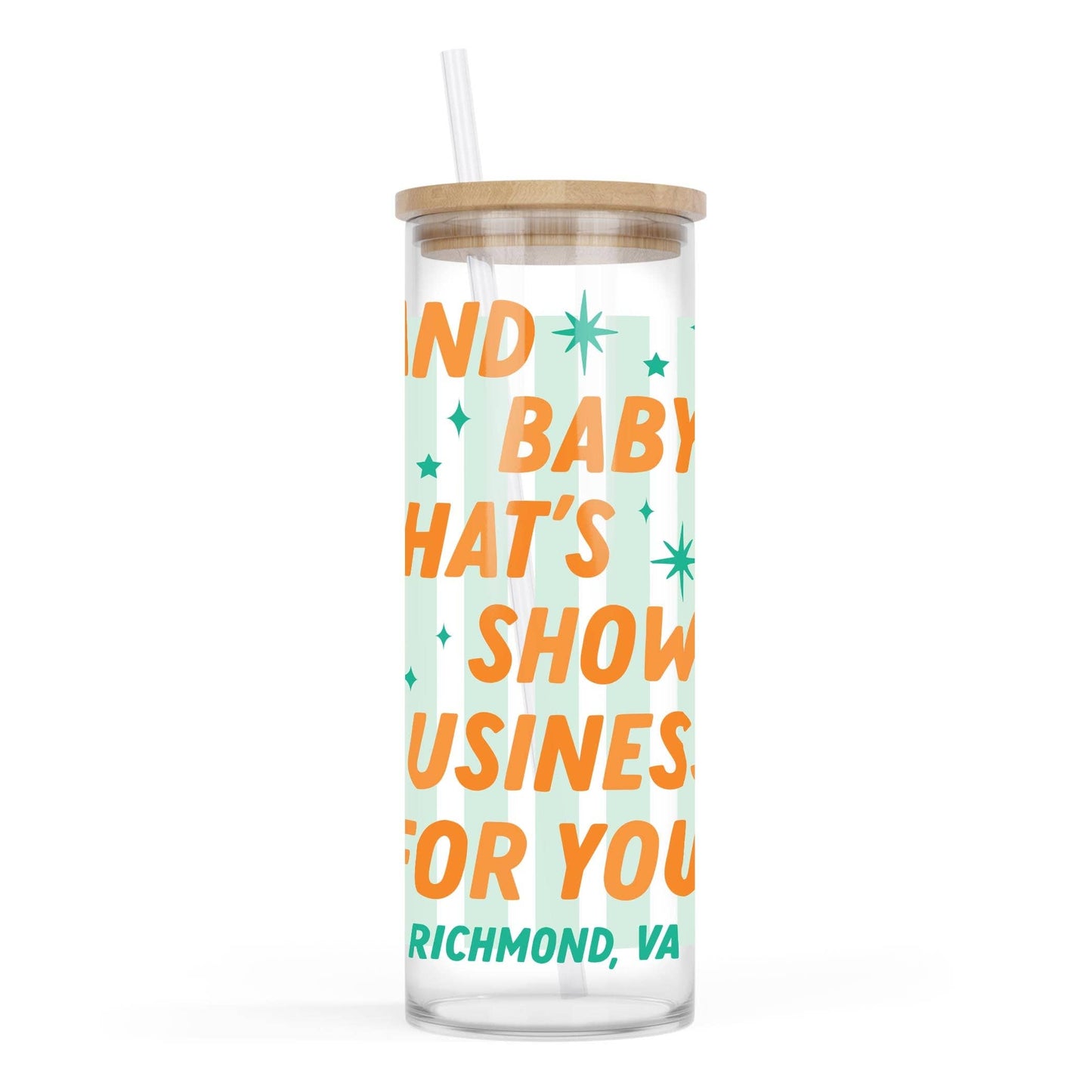 24oz Cold Brew Glass-Love+Local Showgirl