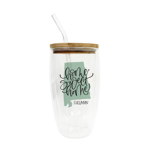 Insulated Glass Tumbler, Cold Brew Glass, Souvenir, Custom