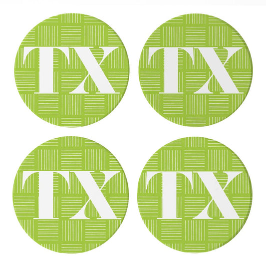 Bright Modern Abbreviated on Green Texas