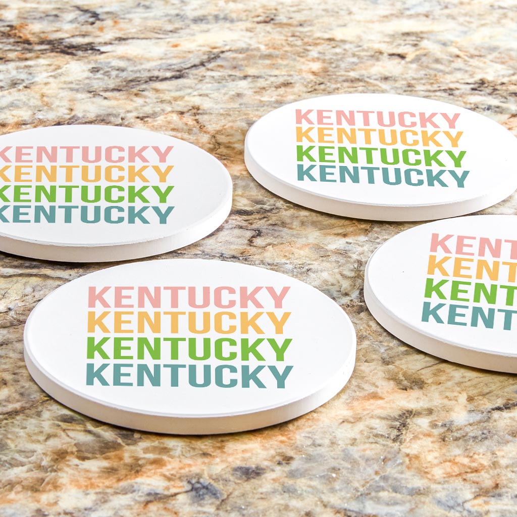 Boho Color Repeated Bardstown| Absorbent Coasters | Set of 4 | Min 2