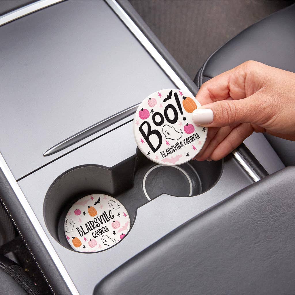 Car Coaster Pack, Halloween, Festive Decor, Custom Gifts