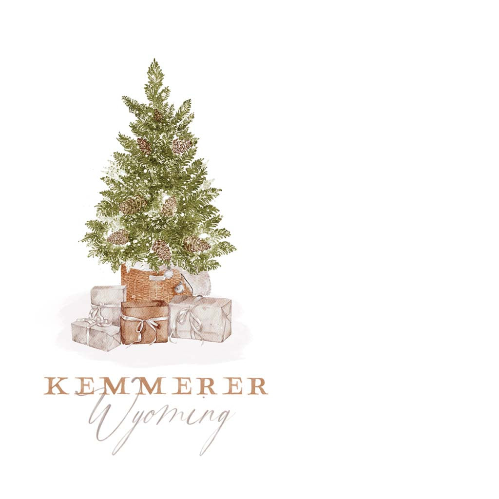 Vinyl Sticker-Cottage Tree Kemmerer Wyoming -4