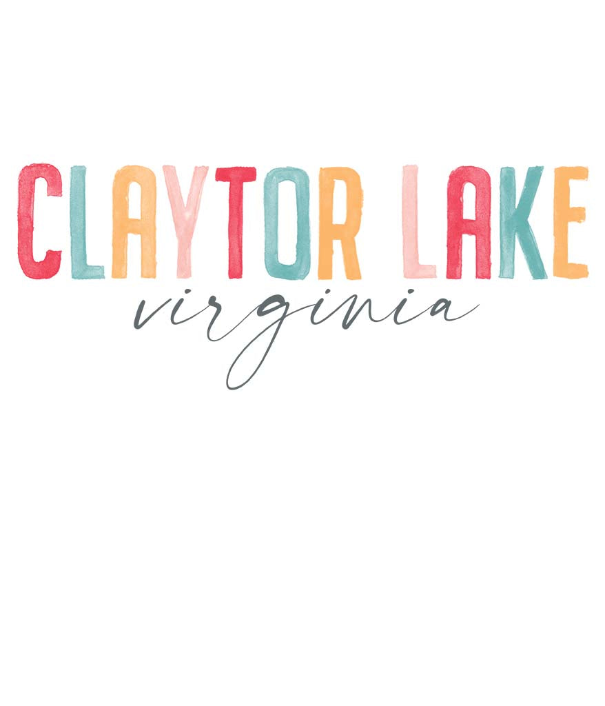 Gildan Sweatshirt White-Watercolor City Claytor Lake Virginia -5