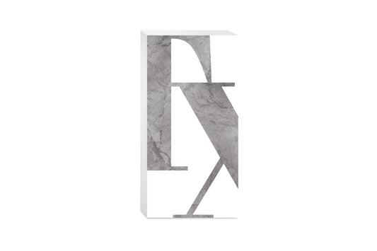 Modern White Texas Initials | Wood Block | Eaches | Min 4
