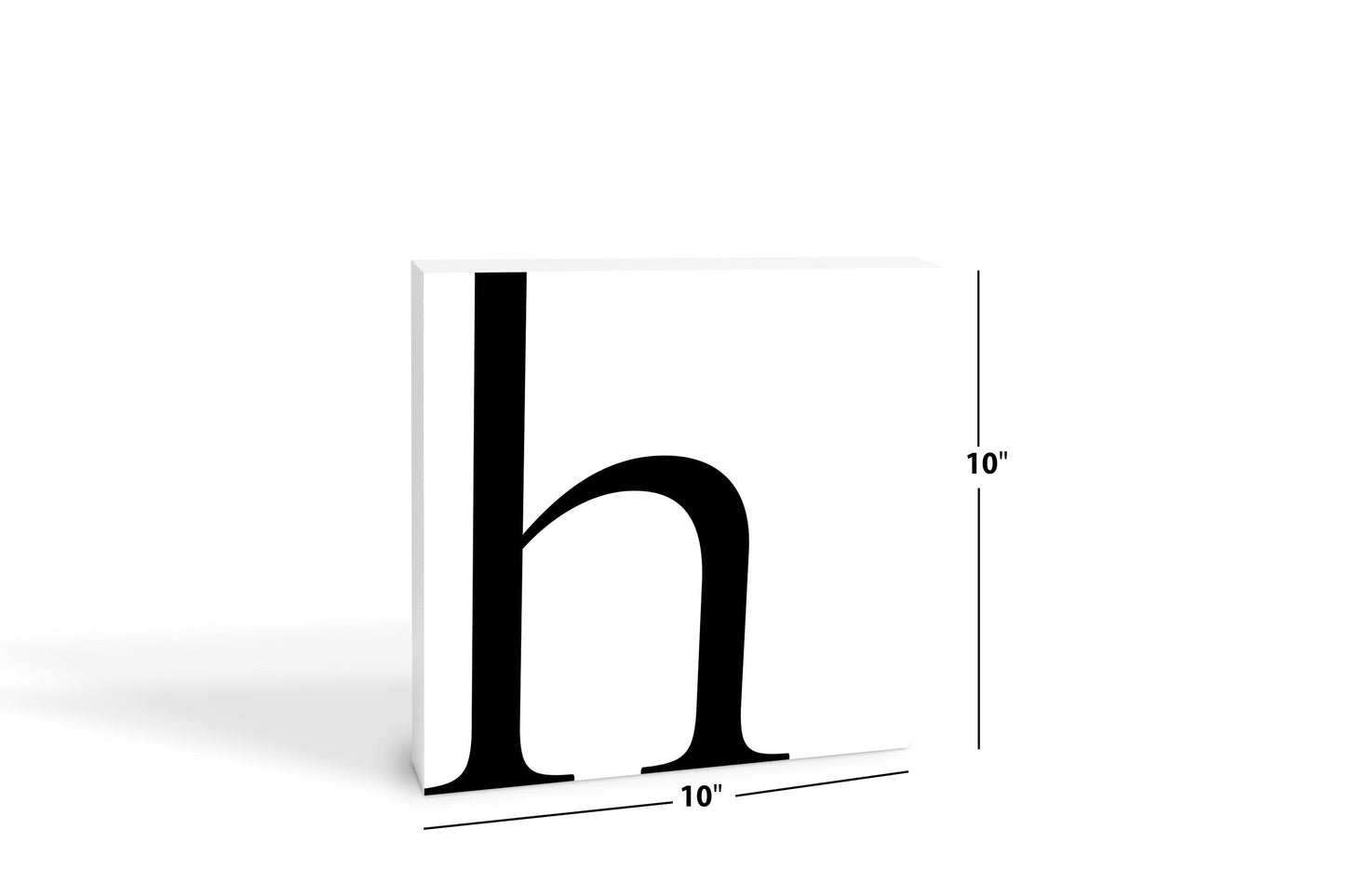 Minimal Monogram H | Wood Block | Eaches | Min 2