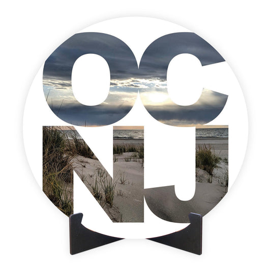 OCNJ Photo With Text | Wood Sign | Eaches | Min 1
