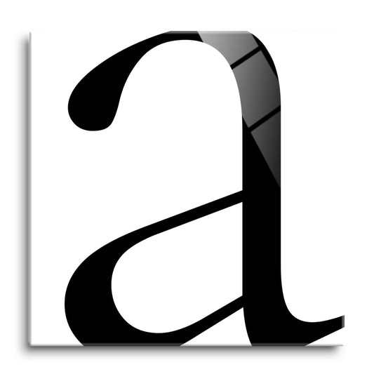 Minimal Monogram A | Hi-Def Glass Art | Eaches | Min 1