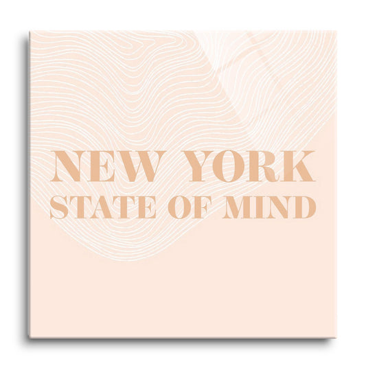 Modern Minimalist New York State Of Mind | Hi-Def Glass Art | Eaches | Min 1