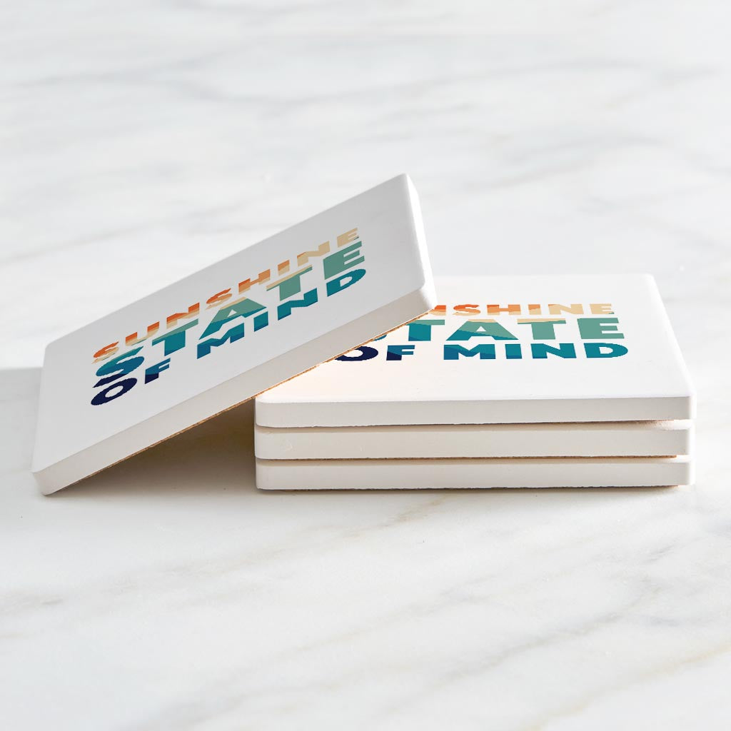 Sunshine State Of Mind | Absorbent Coasters | Set of 4 | Min 2