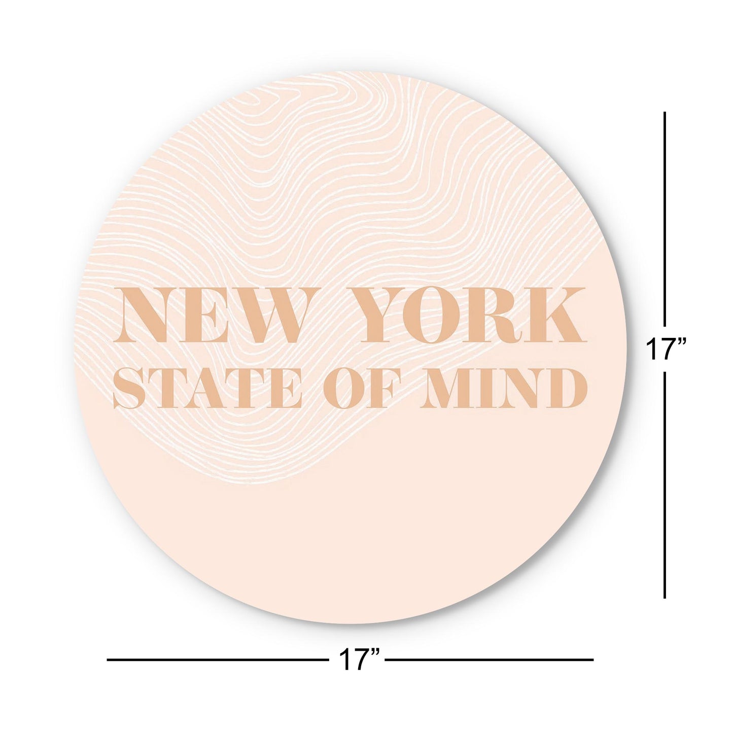 Modern Minimalist New York State Of Mind | Wood Sign | Eaches | Min 1