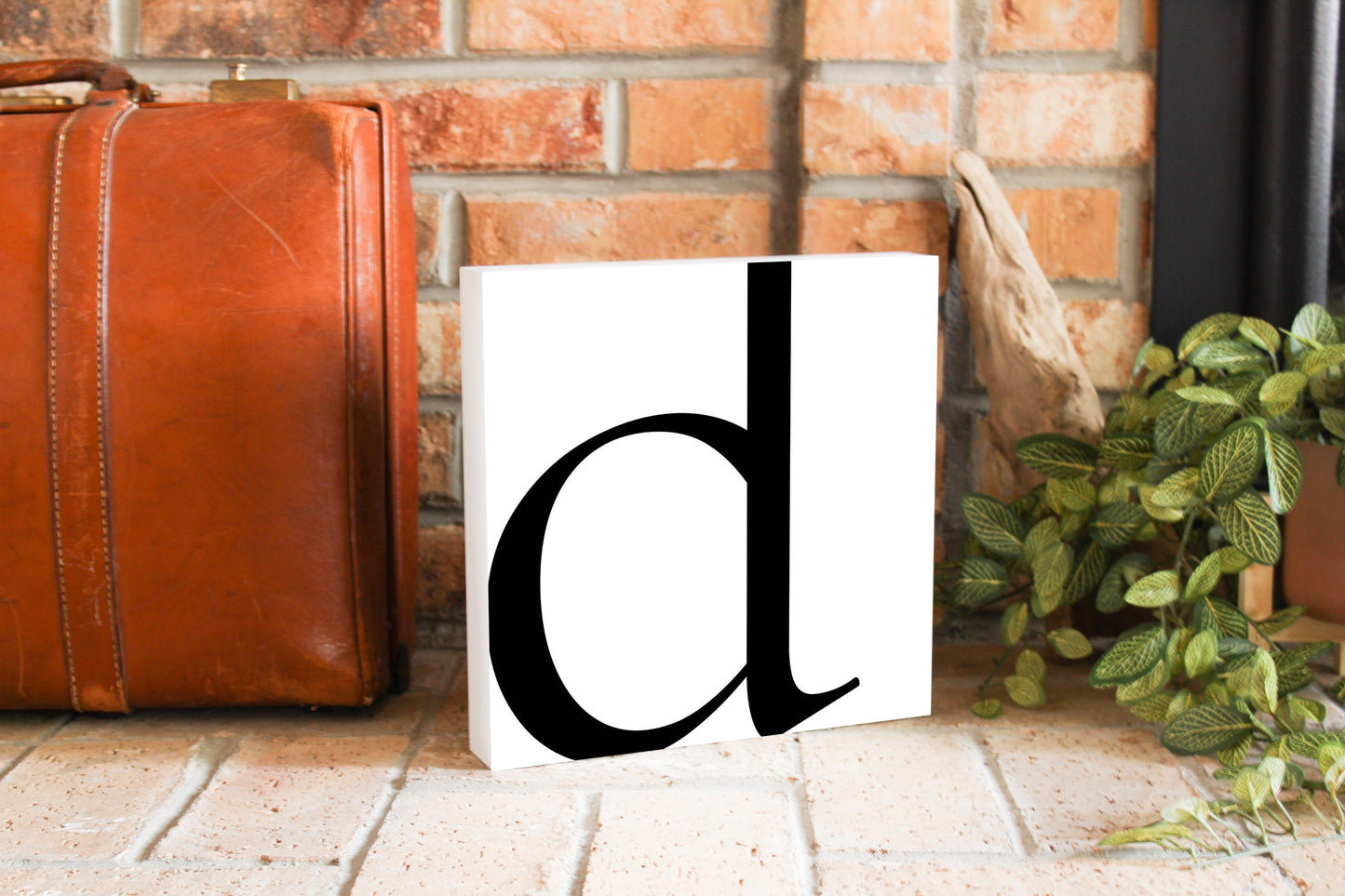 Minimal Monogram D | Wood Block | Eaches | Min 2