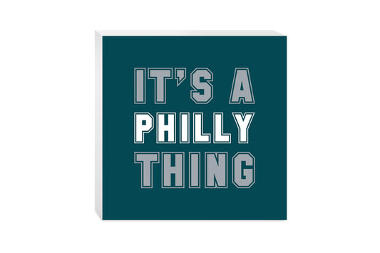 Modern Minimalist Pennsylvania Philly Thing | Wood Block | Eaches | Min 2