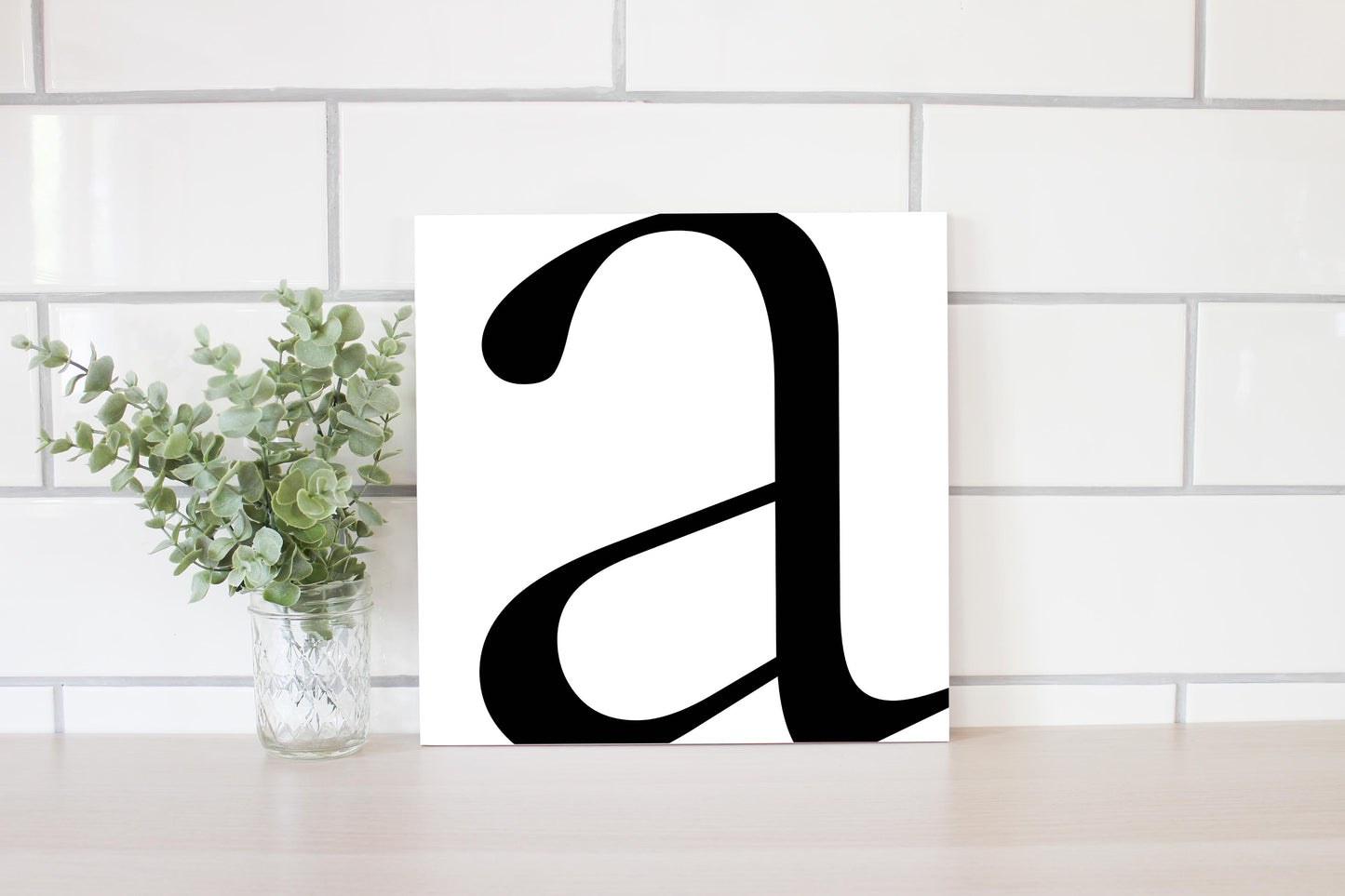 Minimal Monogram A | Wood Sign | Eaches | Min 2