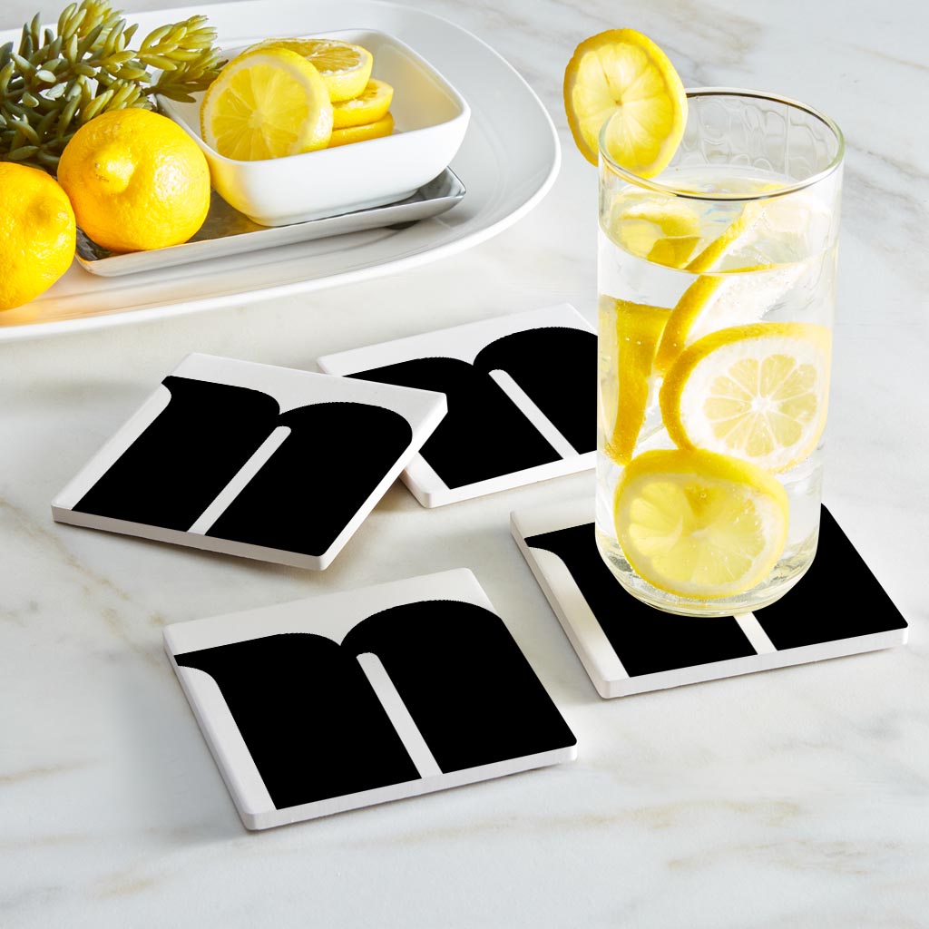 Fun Chunky Monogram N | Absorbent Coasters | Set of 4 | Min 2