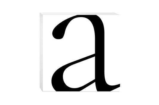 Minimal Monogram A | Wood Block | Eaches | Min 2