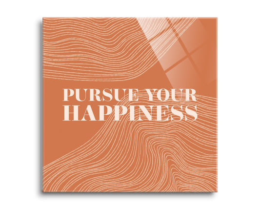 Modern Minimalist Pennsylvania Happiness Quip | Hi-Def Glass Art | Eaches | Min 2