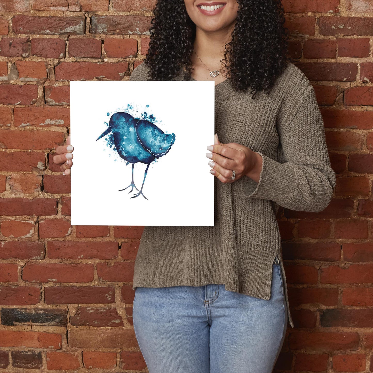 East Coast Water Color Sand Piper | Hi-Def Glass Art | Eaches | Min 1