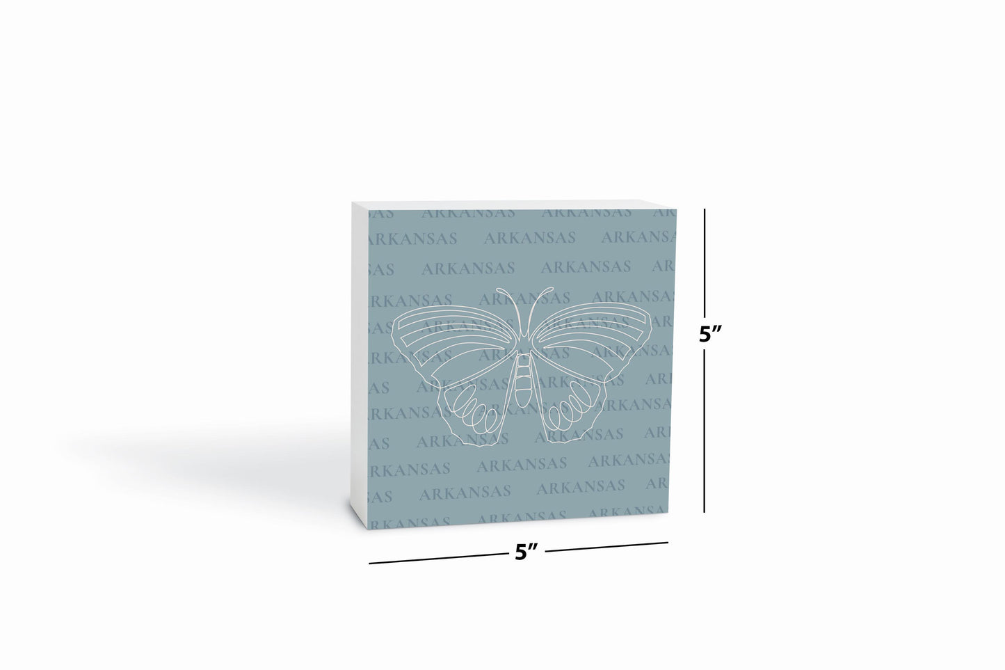 Modern Minimalist Arkansas Diana Fritillary Butterfly | Wood Block | Eaches | Min 4
