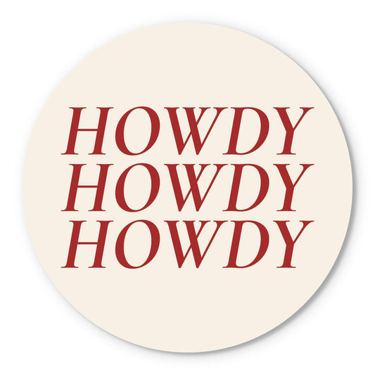 Modern Minimalist Texas Howdy | Wood Sign | Eaches | Min 1