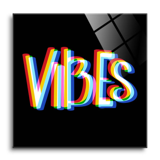 Funky Vibes Illusion In Black | Hi-Def Glass Art | Eaches | Min 1