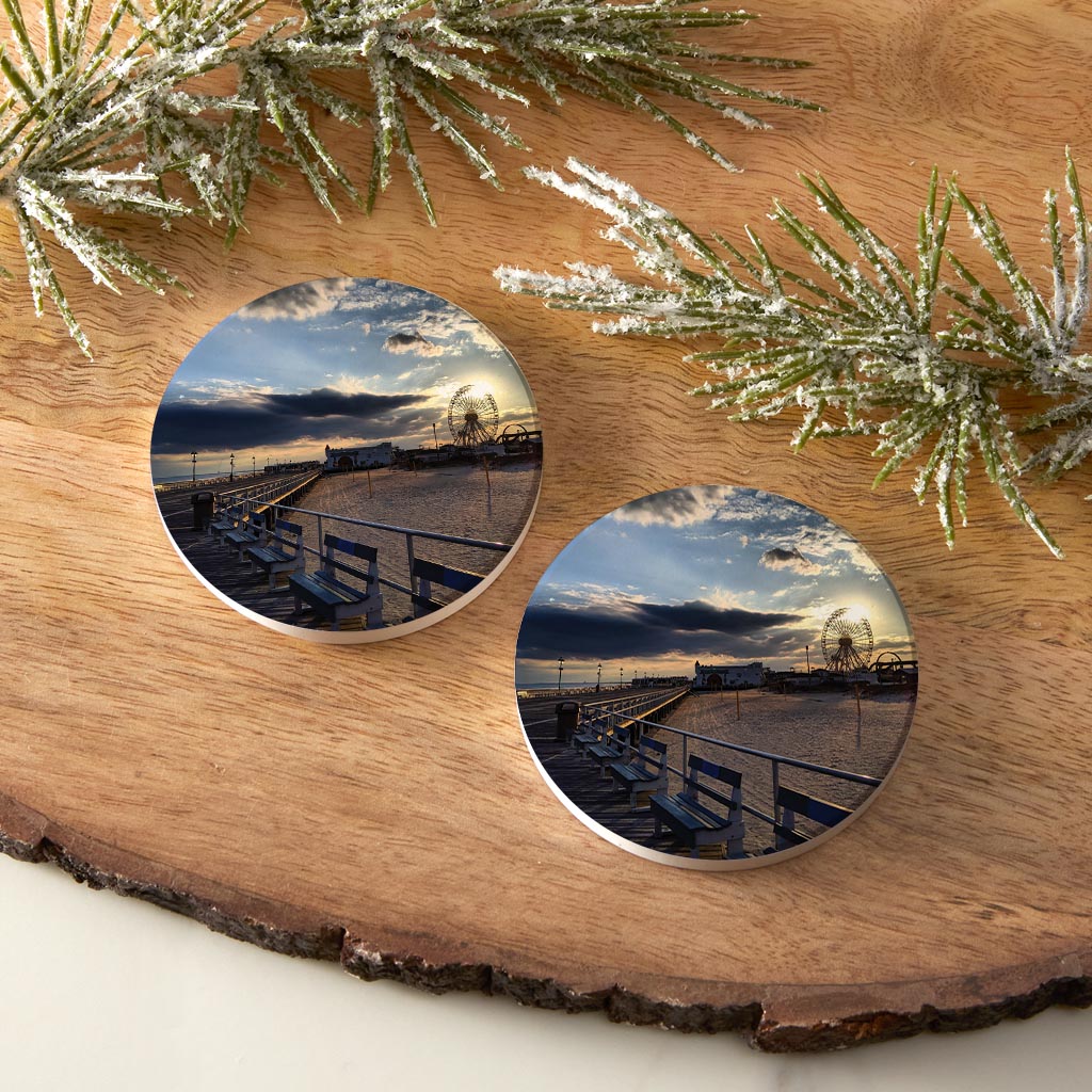 OCNJ Photo | Absorbent Car Coasters | Set of 2 | Min 4