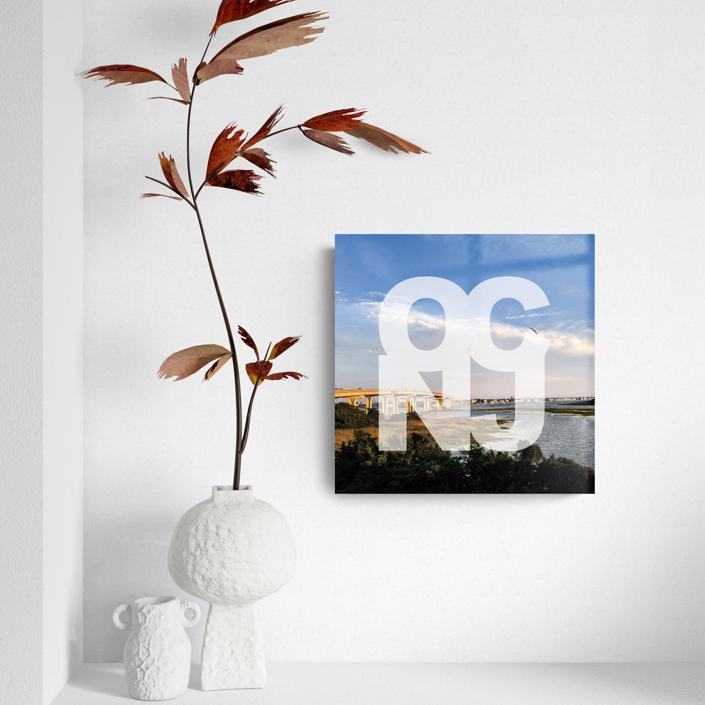 OCNJ Photo With Text | Hi-Def Glass Art | Eaches | Min 2