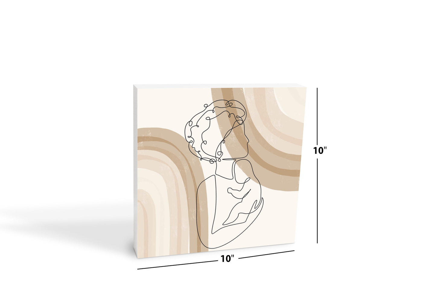 Modern Minimalist Mothers Day Mom Baby | Wood Block | Eaches | Min 2