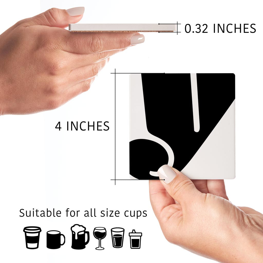 Fun Chunky Monogram Y | Absorbent Coasters | Set of 4 | Min 2