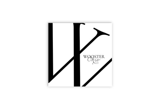 Wooster Oh Minimal Monogram| Wood Sign | Eaches | Min 2
