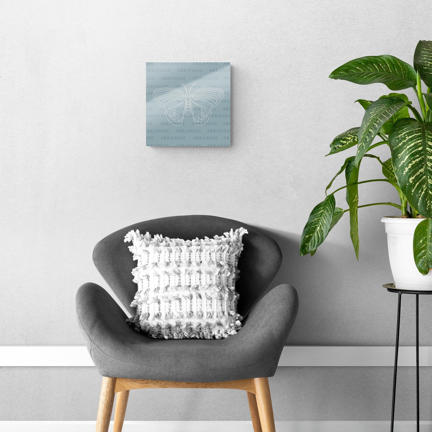 Modern Minimalist Arkansas Diana Fritillary Butterfly | Hi-Def Glass Art | Eaches | Min 1