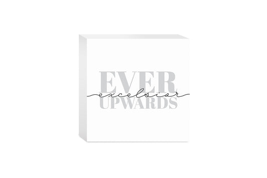 Minimalistic B&W New York Quip Excelsior | Wood Block | Eaches | Min 4
