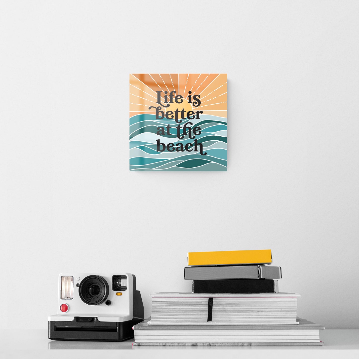 Life Is Better At The Beach | Hi-Def Glass Art | Eaches | Min 2