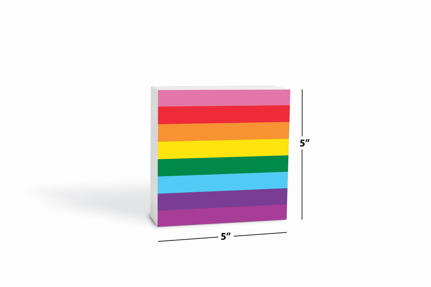 Original Pride Flag Colors | Wood Block | Eaches | Min 4