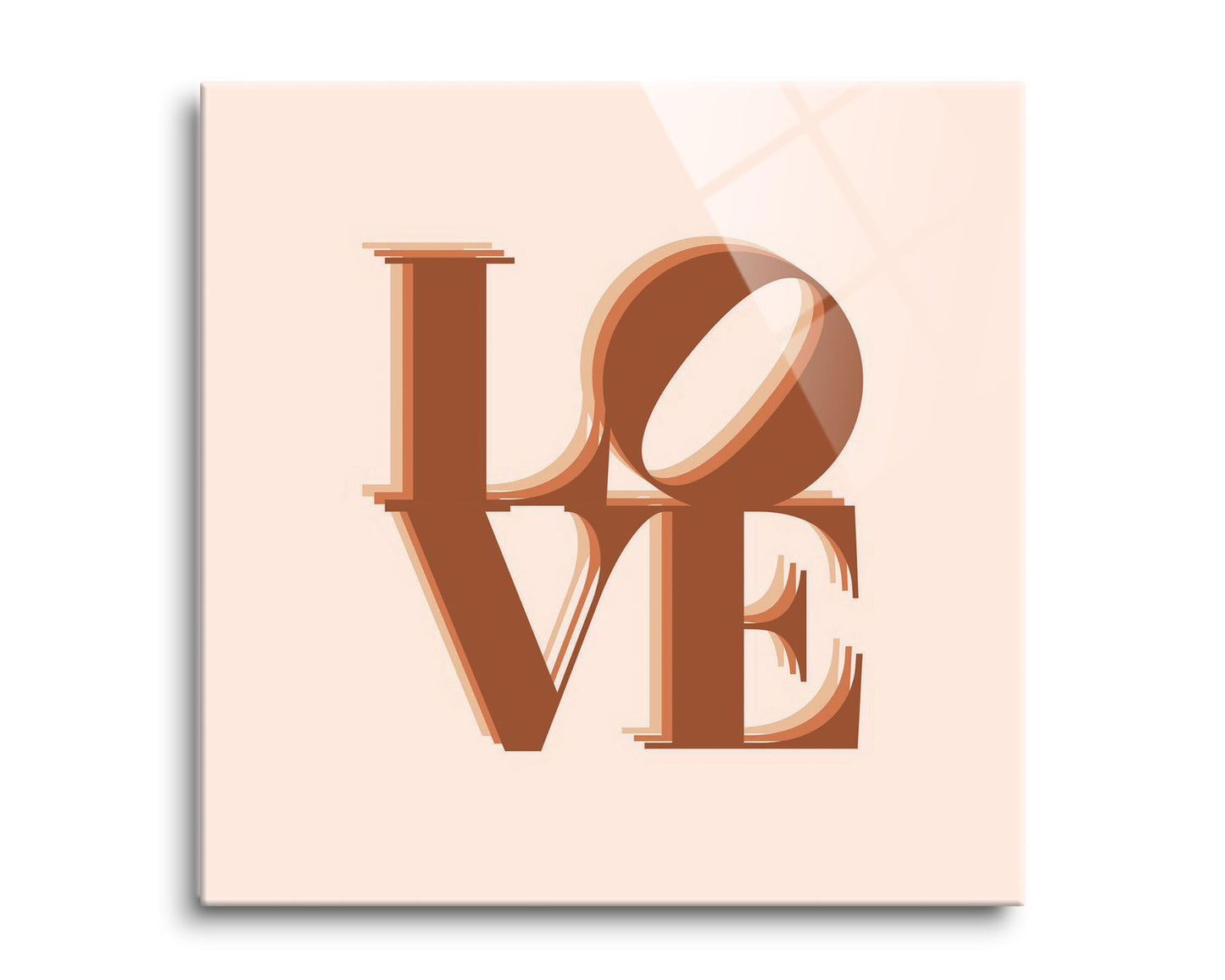 Modern Minimalist Pennsylvania Love Light | Hi-Def Glass Art | Eaches | Min 2