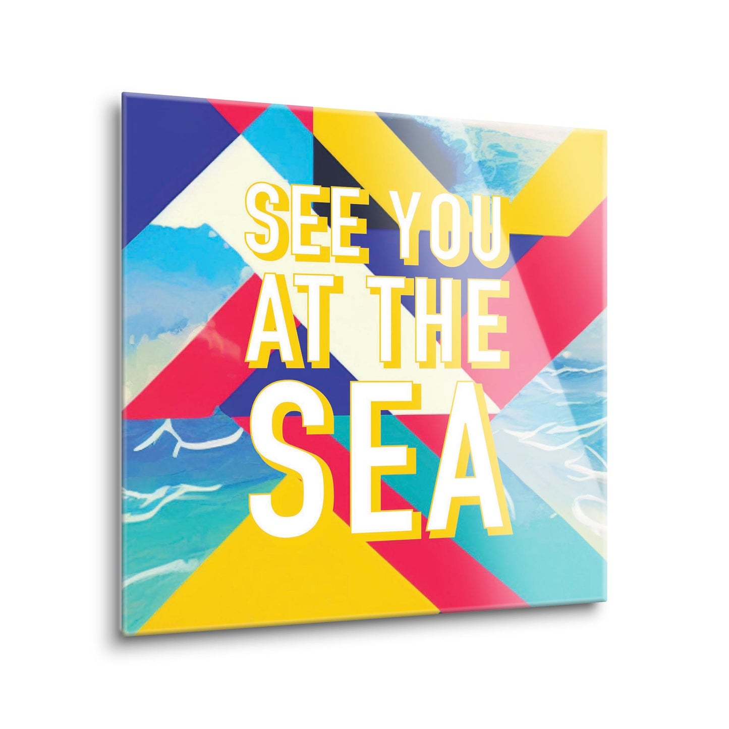 See You At The Sea | Hi-Def Glass Art | Eaches | Min 1