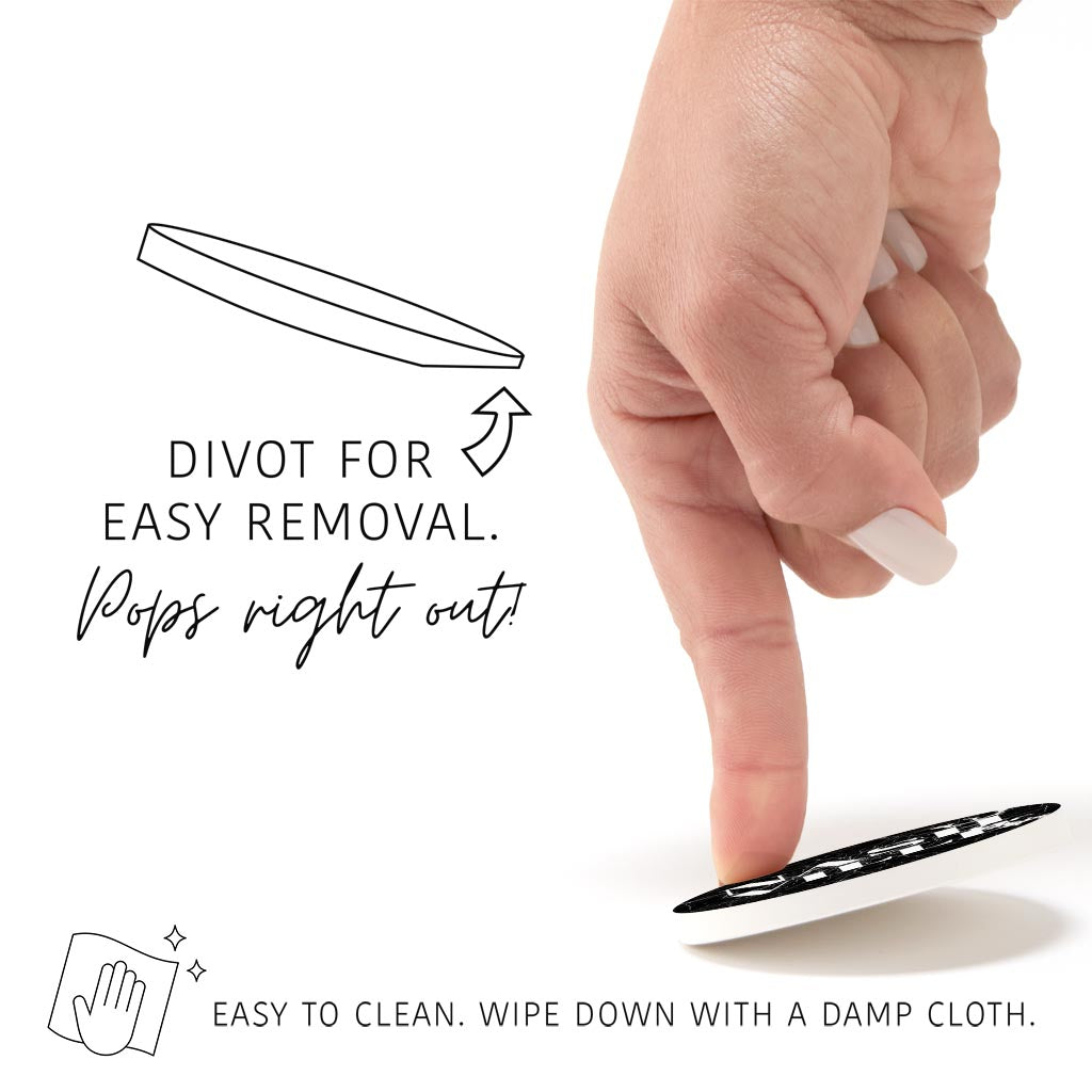 Minimalist B&W Tennessee Nashville Map | Absorbent Car Coasters | Set of 2 | Min 4