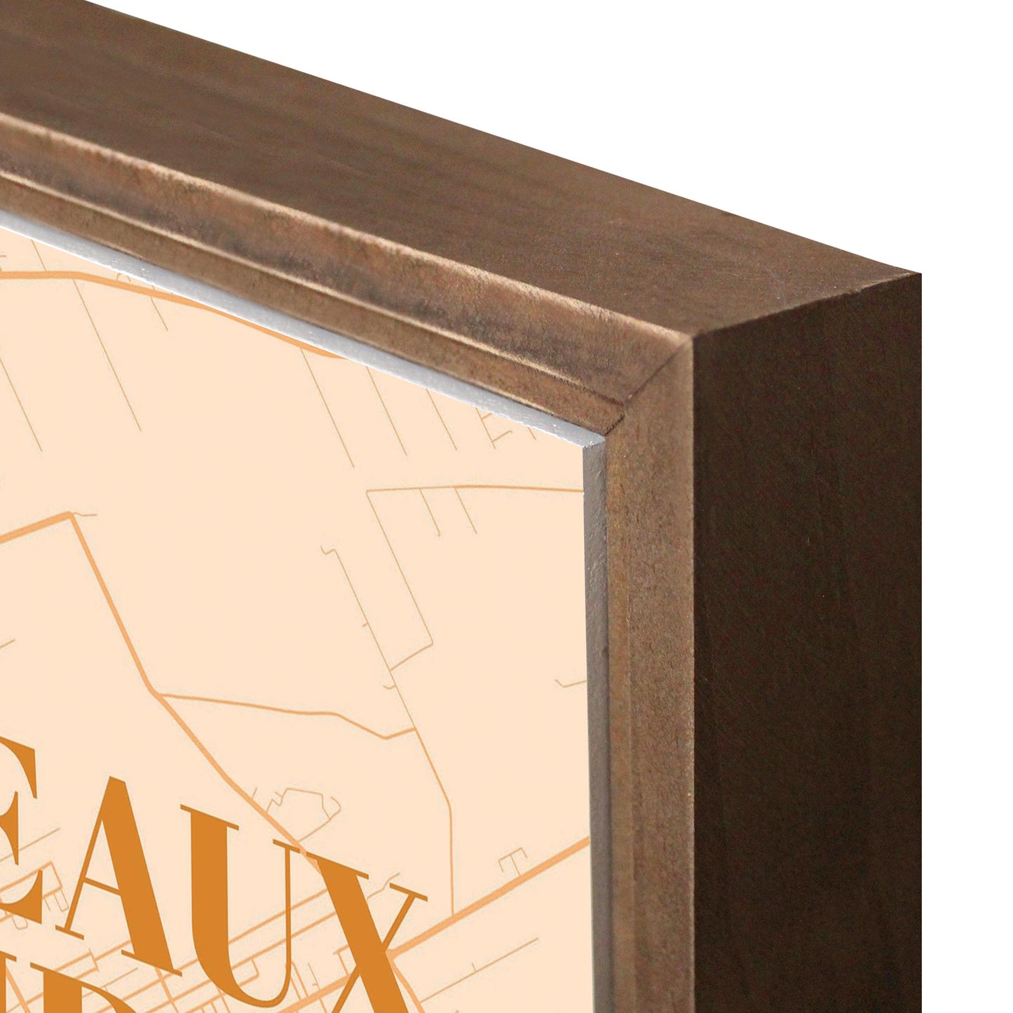 Modern Minimalist Louisiana Breaux Bridge Map | Wood Sign | Eaches | Min 1