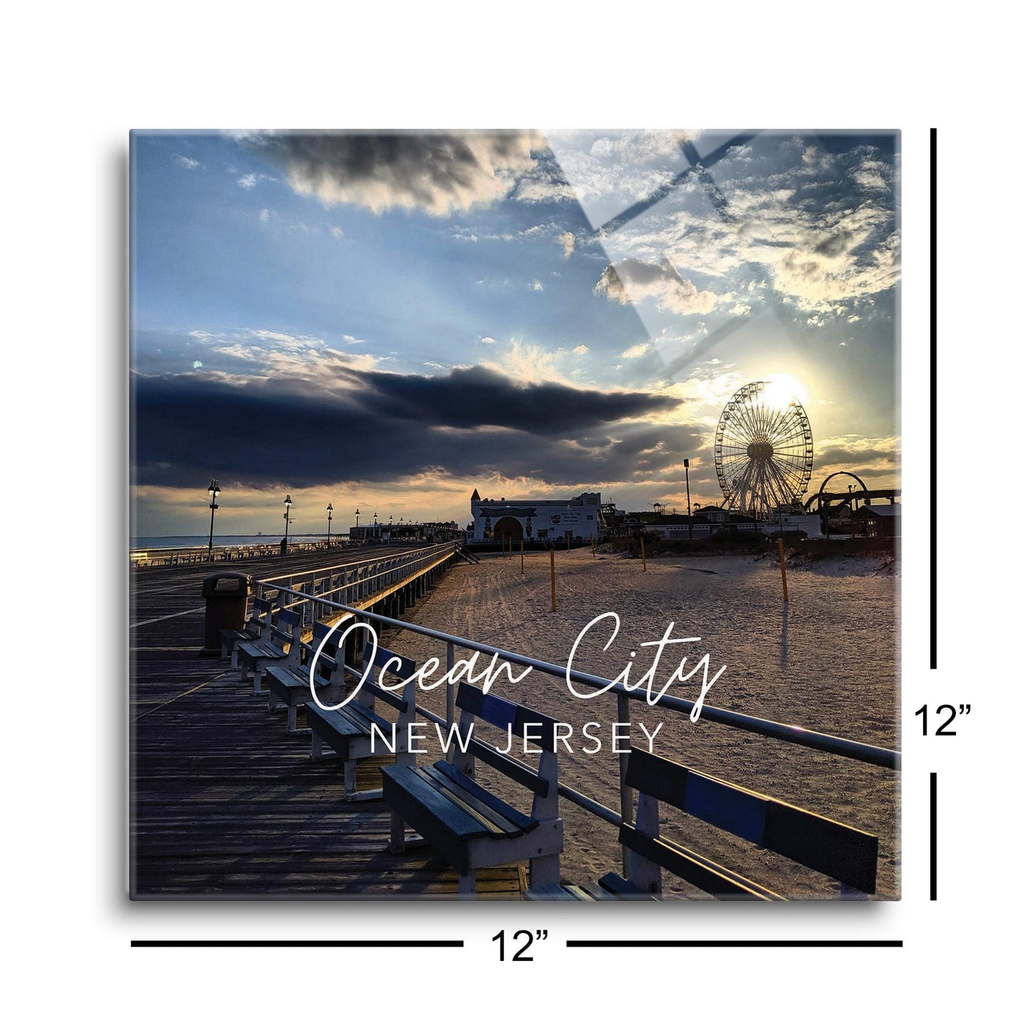 OCNJ Photo With Text | Hi-Def Glass Art | Eaches | Min 1