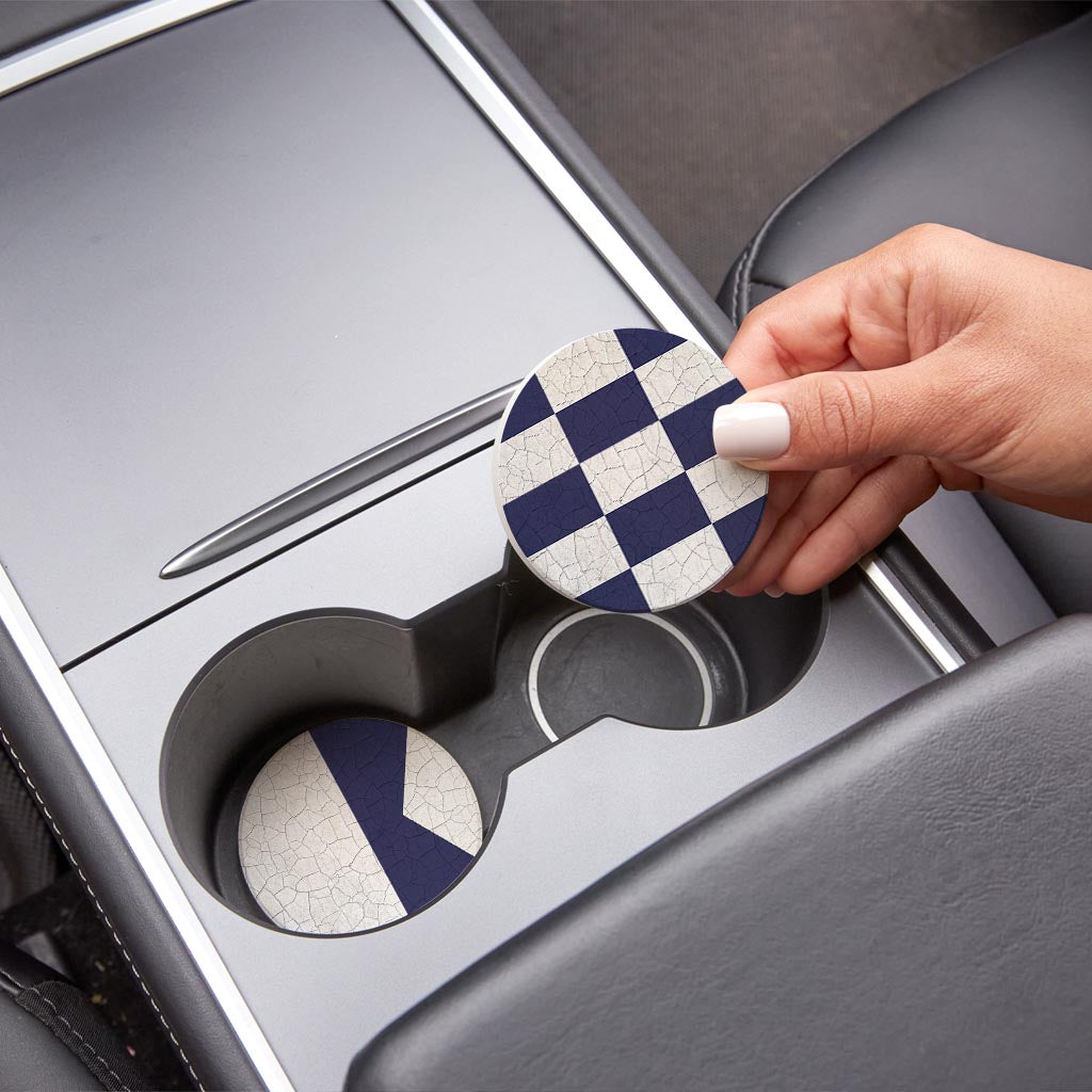 Nautical Flags | Absorbent Car Coasters | Set of 2 | Min 4