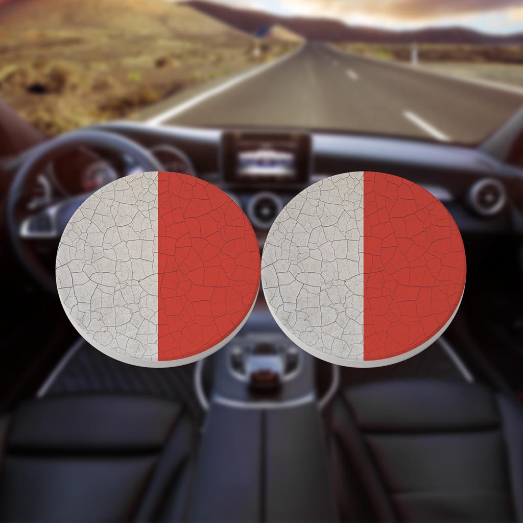 Nautical Flag Hotel| Absorbent Car Coasters | Set of 2 | Min 4