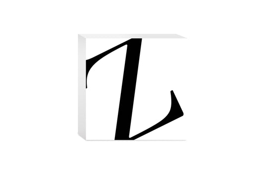 Minimal Monogram Z | Wood Block | Eaches | Min 4
