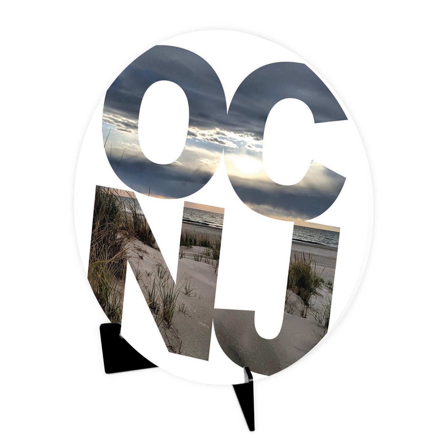 OCNJ Photo With Text | Wood Sign | Eaches | Min 1