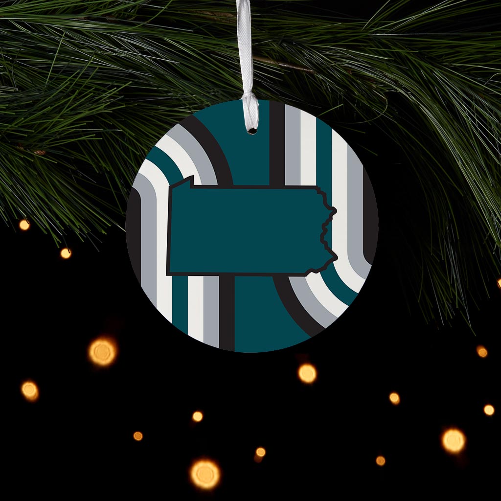 Modern Minimalist Pennsylvania Retro Shape| Wood Ornament | Eaches | Min 6