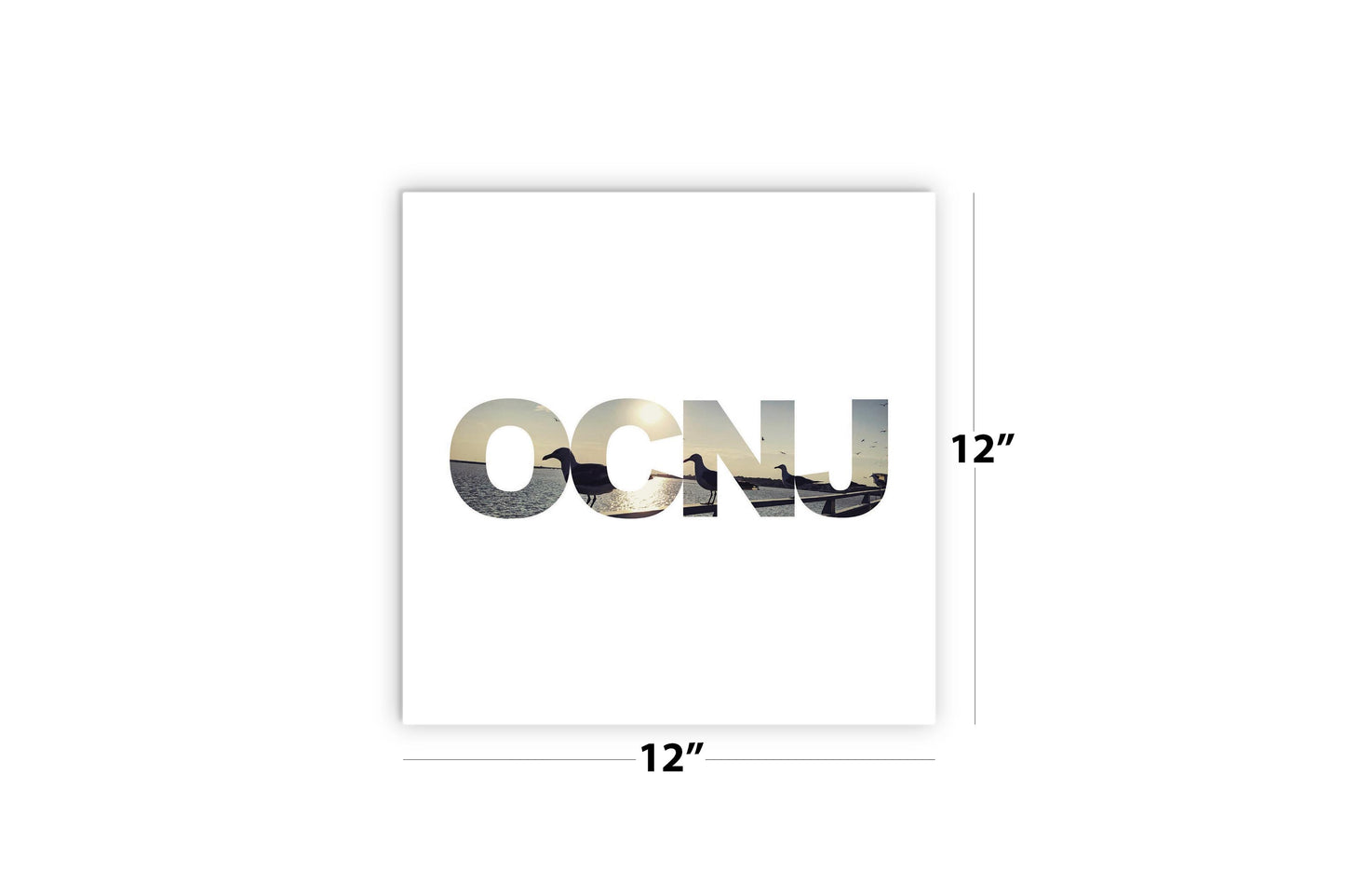 OCNJ Photo With Text | Wood Sign | Eaches | Min 2