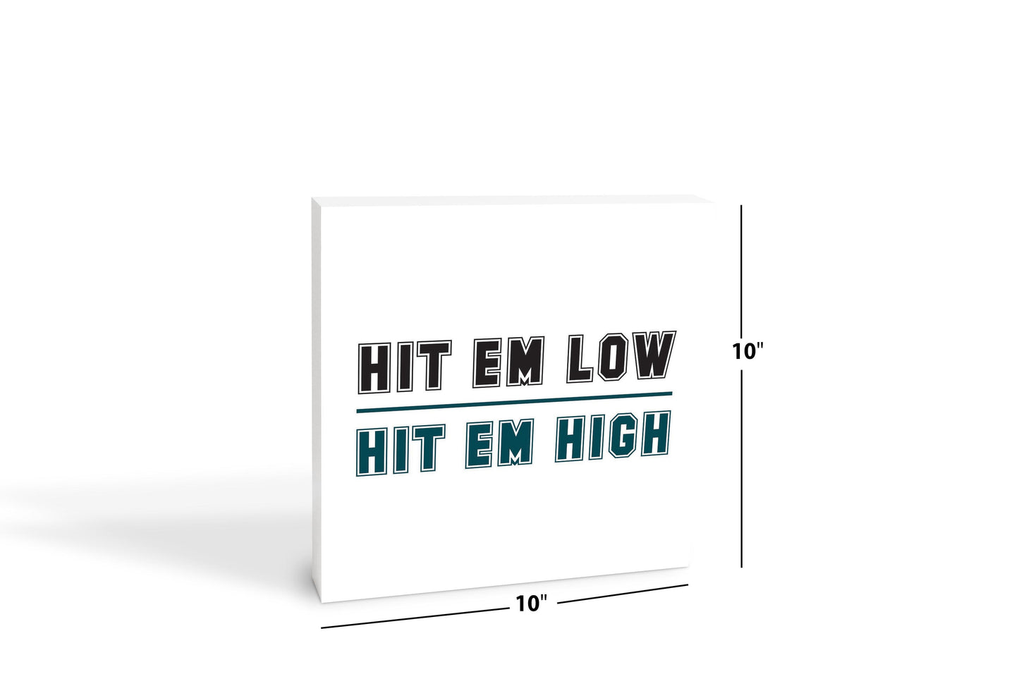 Modern Minimalist Pennsylvania Hit Em High | Wood Block | Eaches | Min 2