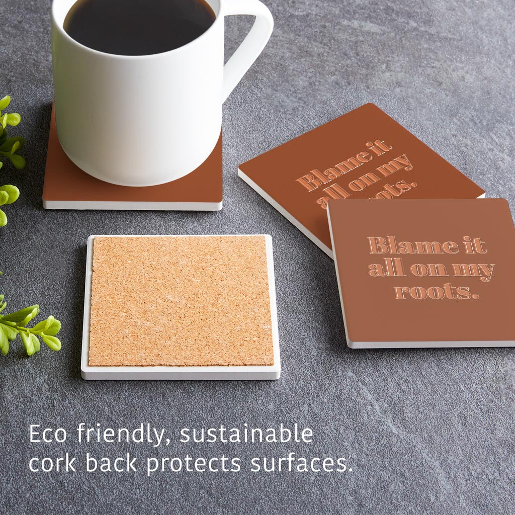 Modern Minimalist Arkansas Roots | Absorbent Coasters | Set of 4 | Min 2