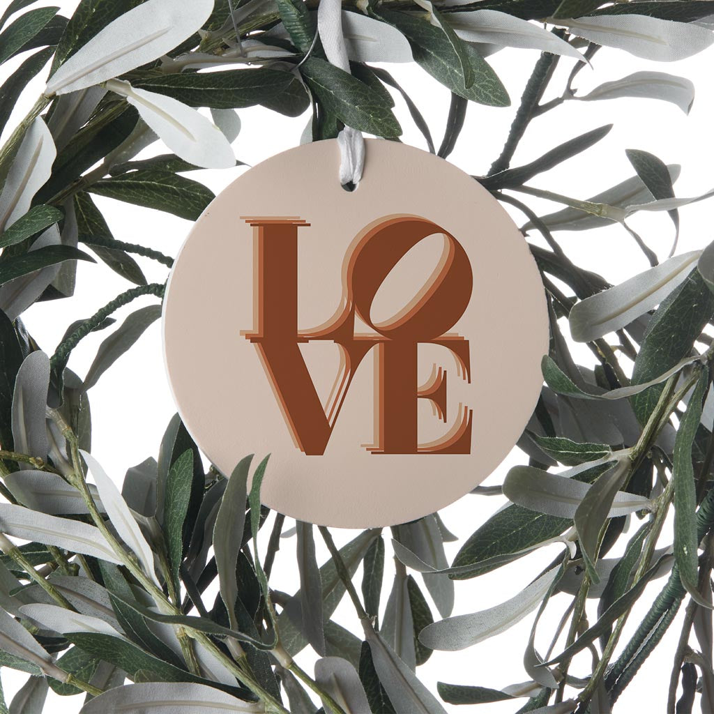 Modern Minimalist Pennsylvania Love Light| Wood Ornament | Eaches | Min 6