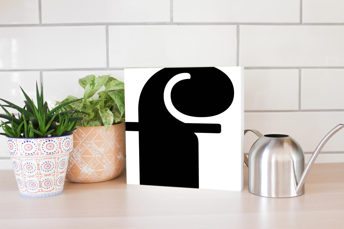 Fun Chunky Monogram F | Wood Block | Eaches | Min 2