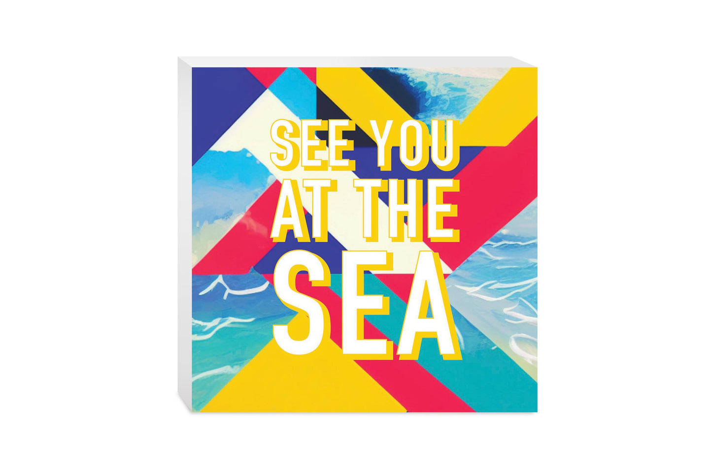 See You At The Sea | Wood Block | Eaches | Min 2