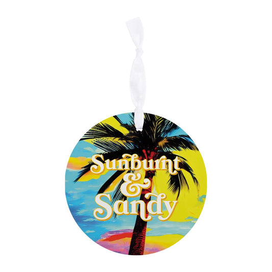 Sunburnt Sandy | Wood Ornament | Eaches | Min 6